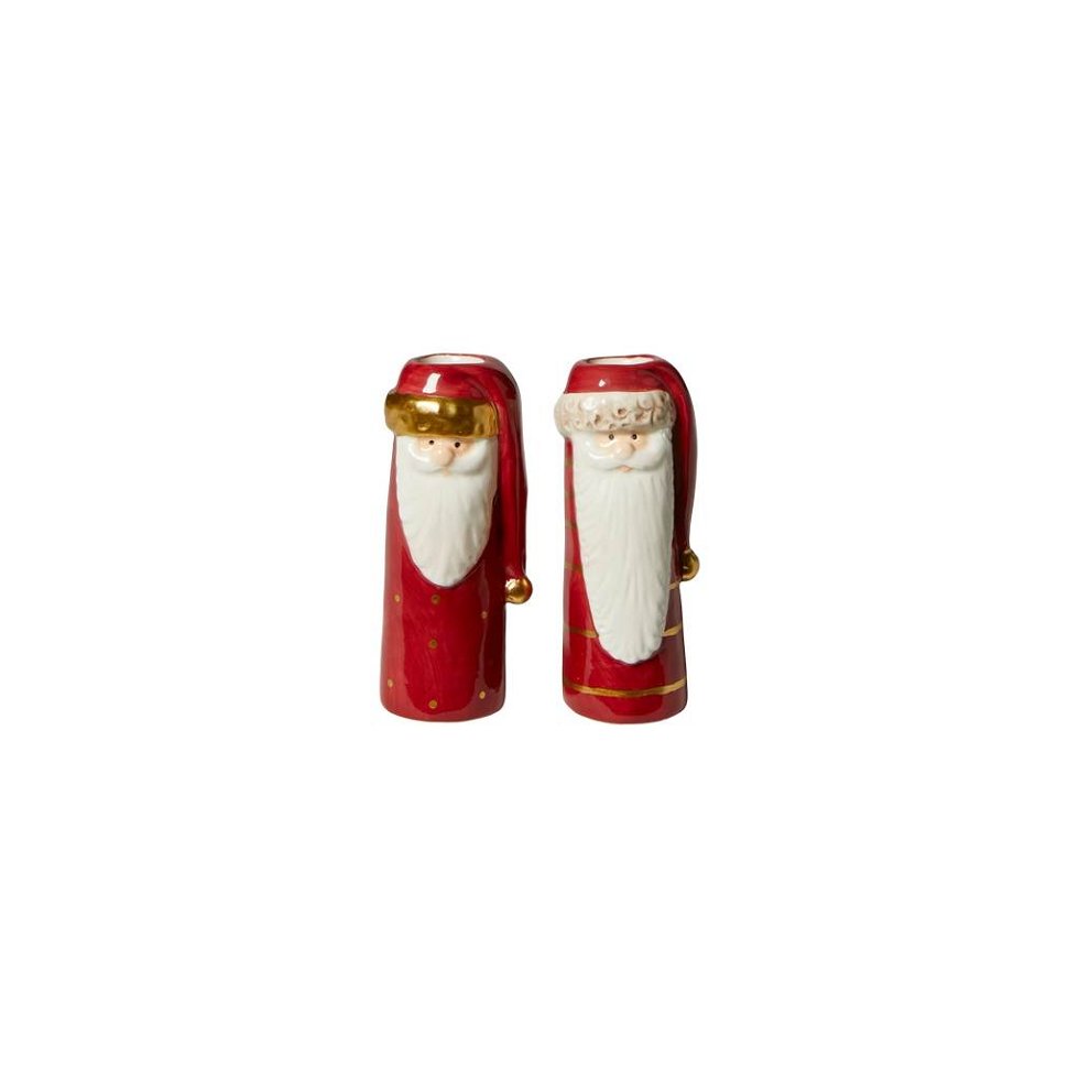 Julemand med hue vase/lysestage - 10 cm