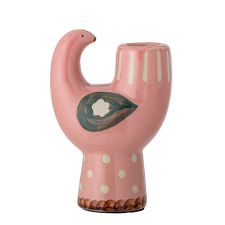 Bloomingville Trudy Keramik Lysestage - Rosa