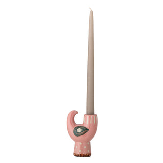 Bloomingville Trudy Keramik Lysestage - Rosa
