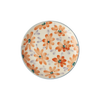 Håndmalet Keramik Tallerken - Orange Flowers