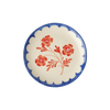 Håndmalet Keramik Tallerken - Vintage Flower