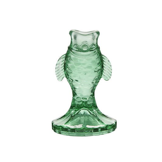 Fish Glas Lysestage - Grøn