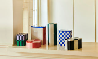 HAY Tin Container Round - Red, Soft Pink