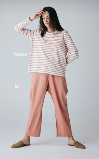 Frau Panama Bluse - Stripe Bomuld