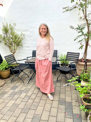 KØB FRAU HER - Frau Panama Stribet Bluse - DEN BLÅ DØR