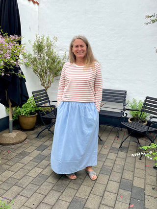 KØB FRAU HER - Frau Panama Stribet Bluse - DEN BLÅ DØR