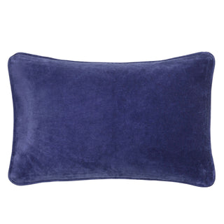 Bungalow Pude 33x50cm Velour - Sapphire