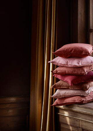 Bungalow Pude 50x50cm Hør - Old Rose