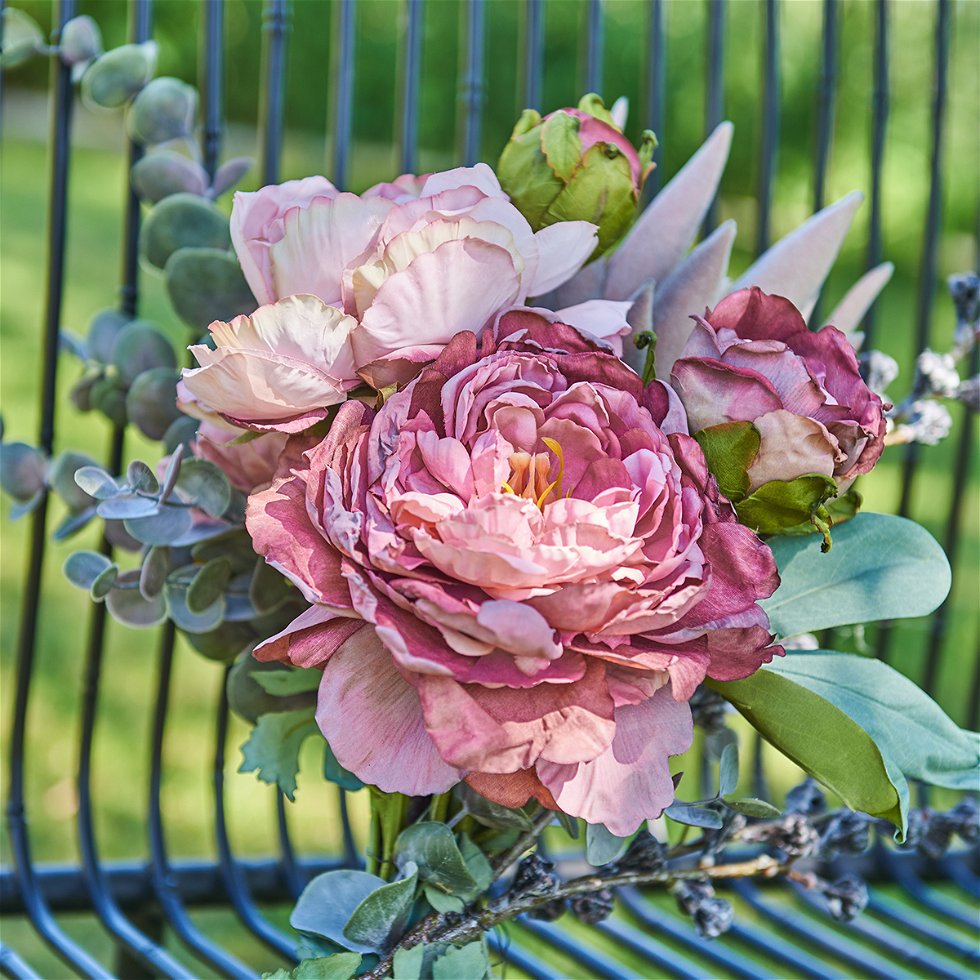 Kunstig Protea 52cm - Støvet Rosa