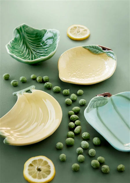 Lille Keramik Fad - Grøn Peberfrugt