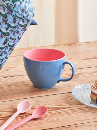 Rice Stort Melamin Krus - Blå