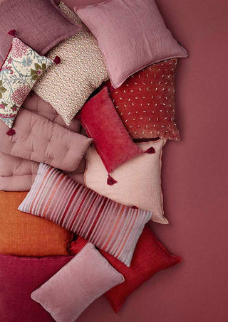 Bungalow Pude 50x50cm Hør - Old Rose