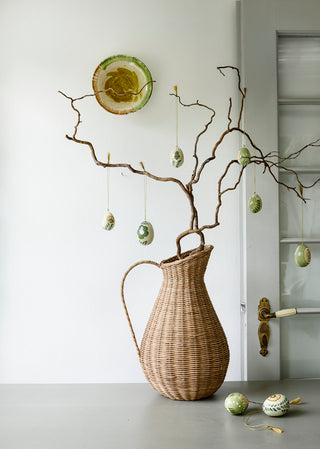 Bungalow Rattan Kande til dekoration