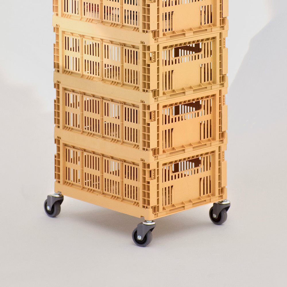 Hjul til Hay color crate kasser - 2 str