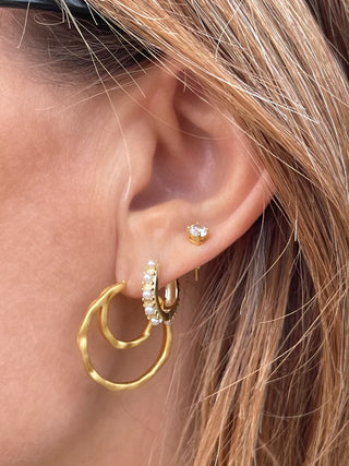 &COPENHAGEN Brenda Perle Hoop øreringe