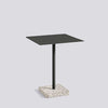 Terrazzo Table - Str. L60 X B60 X H74 cm - Farve: Grey Terrazzo & Anthracite