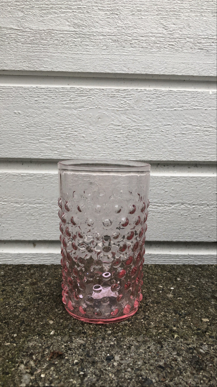 Pindsvin glas - Str: 11*6 cm - Farve: Rosa
