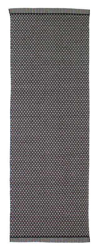 Rombe Gulvløber/Tæppe - Black - Flere Størrelser