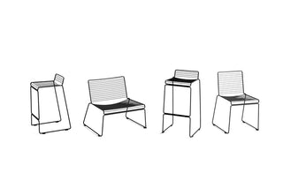 HEE Bar Stool Low - Farve: Asphalt Grey