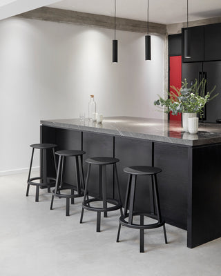 Revolver Bar stol Low - Farve: Black