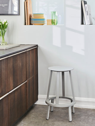 Revolver Bar stol High - Farve: Sky Grey