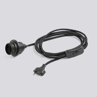 HAY Ledning & Fatning til bordlamper - Farve: Black
