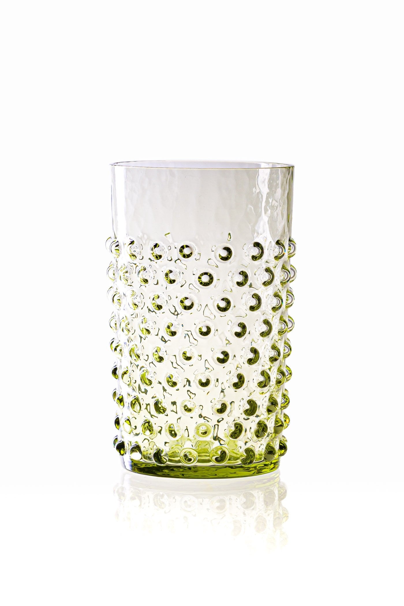 Pindsvin glas - Str:: 11*6 cm - Farve: Oliven Grøn
