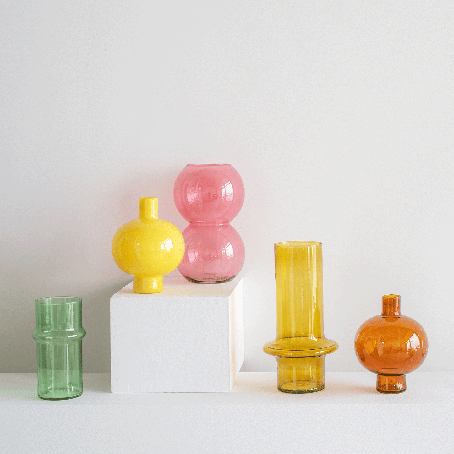 Urban nature vase - Ø 6.2 x 27 cm - Farve klar lyserød
