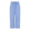 Frau Sydney Lang Bukser - Medium Blue Stripe