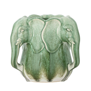Pontus Elefanthoved Grøn Keramik Vase