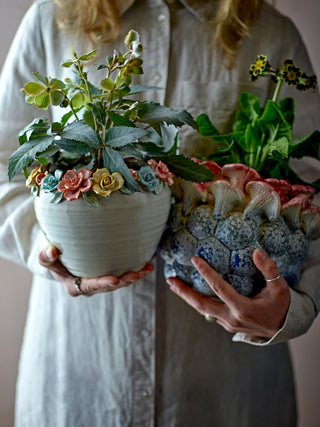 Eanna Stor Urtepotteskjuler med Blomsterkant