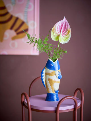 Bloomingville Irving Blå Fisk Vase