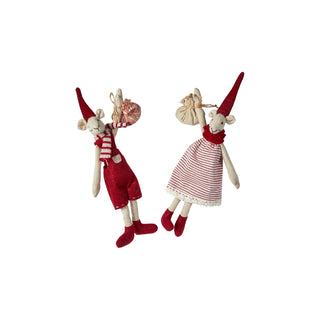 Noa & Nelli - Julemus med sæk H20cm