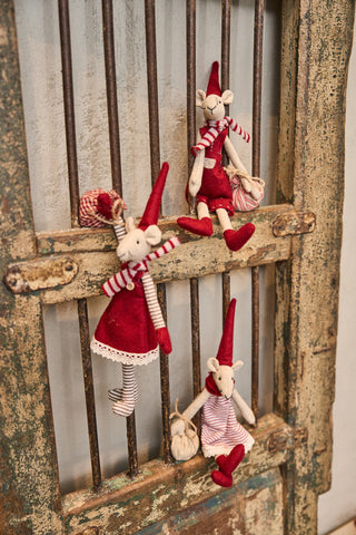 Noa & Nelli - Julemus med sæk H20cm