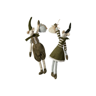 Noa & Nelli Julemus Med Sæk H35 - Grøn