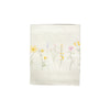 Dug Blomster broderi - 140x360cm Hvid