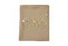 Dug Blomster broderi - 140x240cm Brun