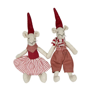Noa & Nelli Julemus Med Magnet H14 - Rød