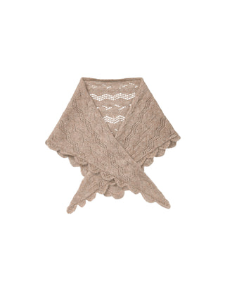 Opany Triangle Tørklæde - Melange Brown