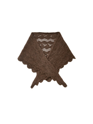 Opany Triangle Tørklæde - Hot Fudge Brown