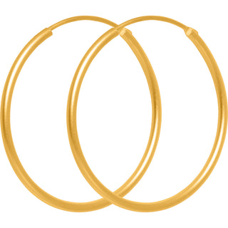 Frau Manchester Hoop Øreringe - 3,0 cm