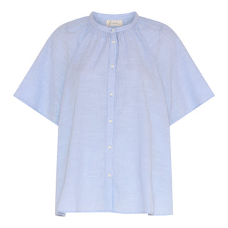 Frau Siena Bomuld Skjorte - Baby Lavender Stripe