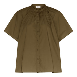 Frau Siena Bomuld Skjorte - Military Olive