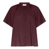 Frau Siena Bomuld Skjorte - Red Mahogany