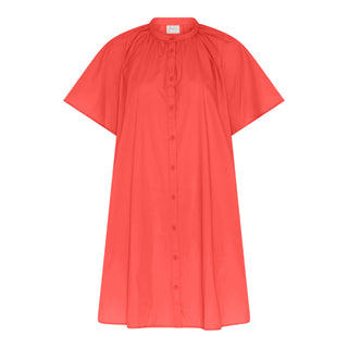 Frau Siena Kjole - Hot Coral