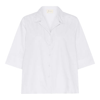 Frau Berlin Bomuld Skjorte - Bright White