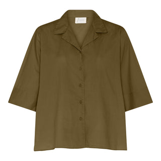 Frau Berlin Bomuld Skjorte - Military Olive