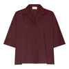Frau Berlin Bomuld Skjorte - Red Mahogany