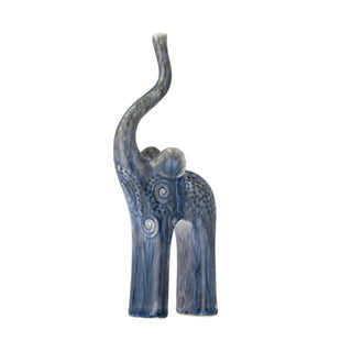 Longuro Blå Keramik Elefant Figur