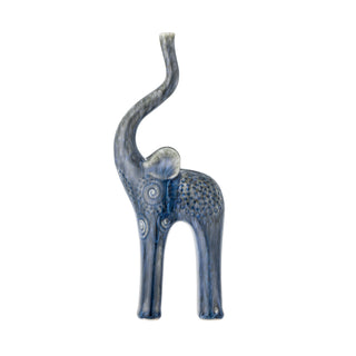 Longuro Blå Keramik Elefant Figur